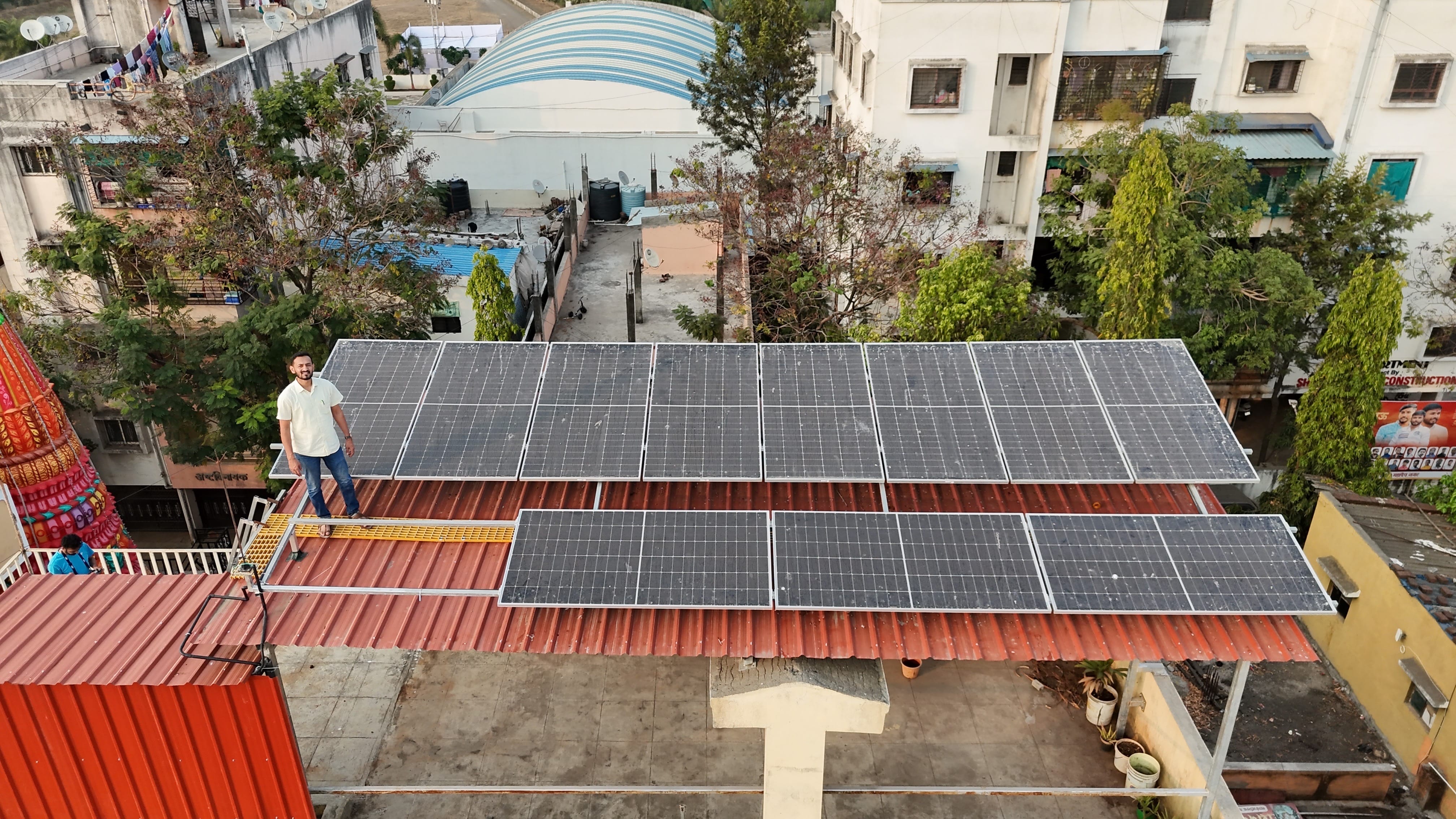 Exceed Solar rooftop installation project in Pune